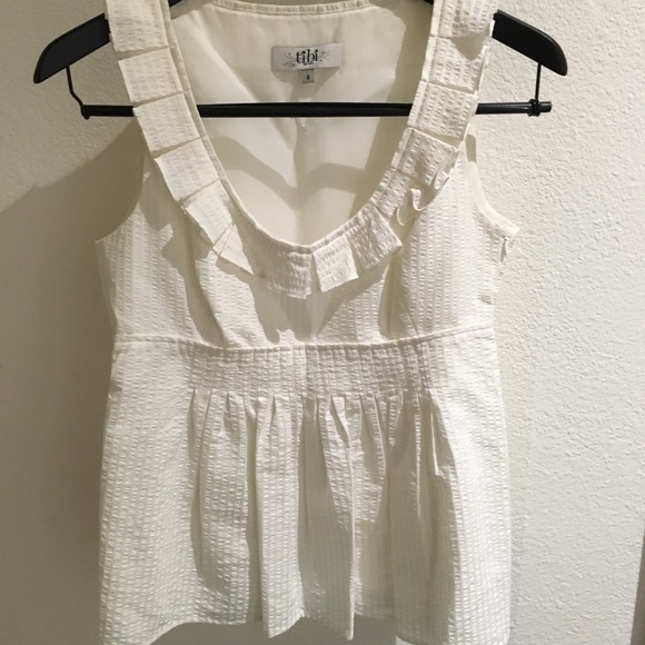 Tibi Dainty, Ruffles Sleeveless Top - Picture 2 of 5